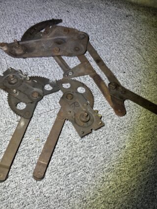 Draairaammechanisme s VW Kever cabrio voor en  achter  VW 150 300 371 L 3