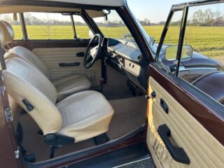 Kever cabrio 1303 bruin met beige Sonnenland Kap in perfecte staat 4